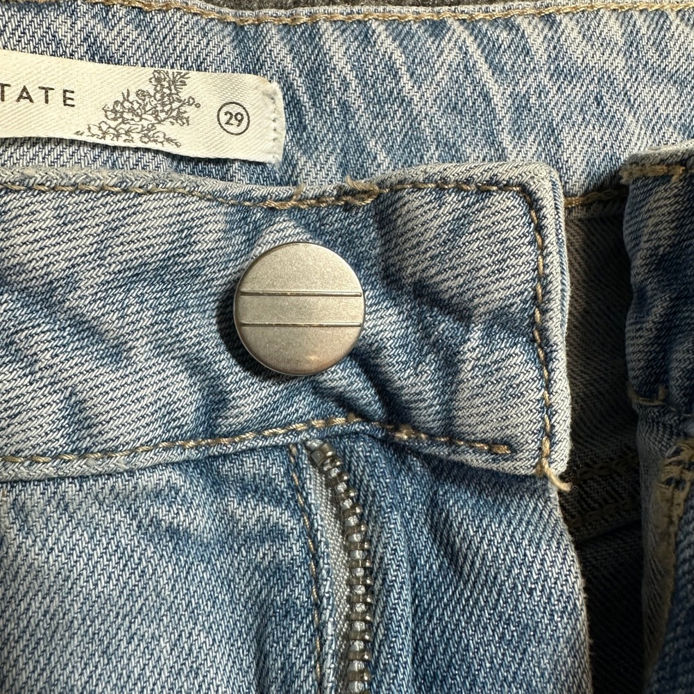 Altar'd State Light Wash Utility Carpenter Jeans Size 29 ALT-W3529 High Rise - Picture 6 of 12